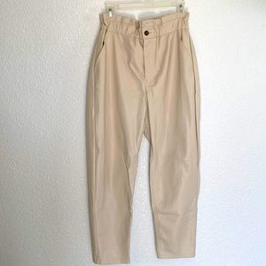 Zara Paper Bag Leather Pants